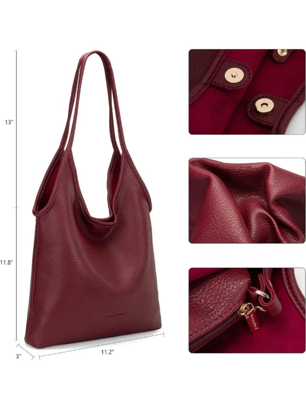 Soft Slouchy Hobo Bag for Women | Chic Designer Shoulder Purse & Top Handle